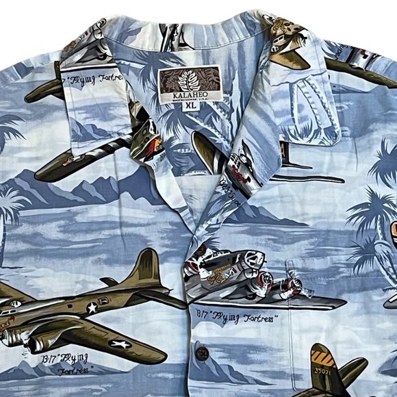 Kalaheo Aloha Bomber Hawaiian  Shirt - Picture 2 of 2